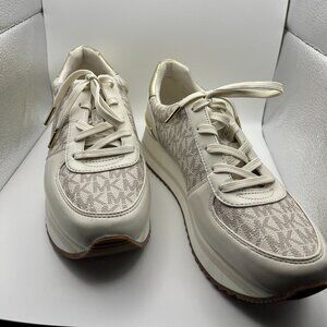 Michael Kors Monique Trainers Women Sneakers Size 8.5M Leather (Preowned)